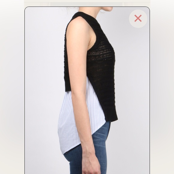 Veronica Beard “South Beach” Sleeveless Sweater (Black) - Picture 1 of 8